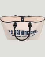 A BATHING APE CANVAS TOTE BAG MENS