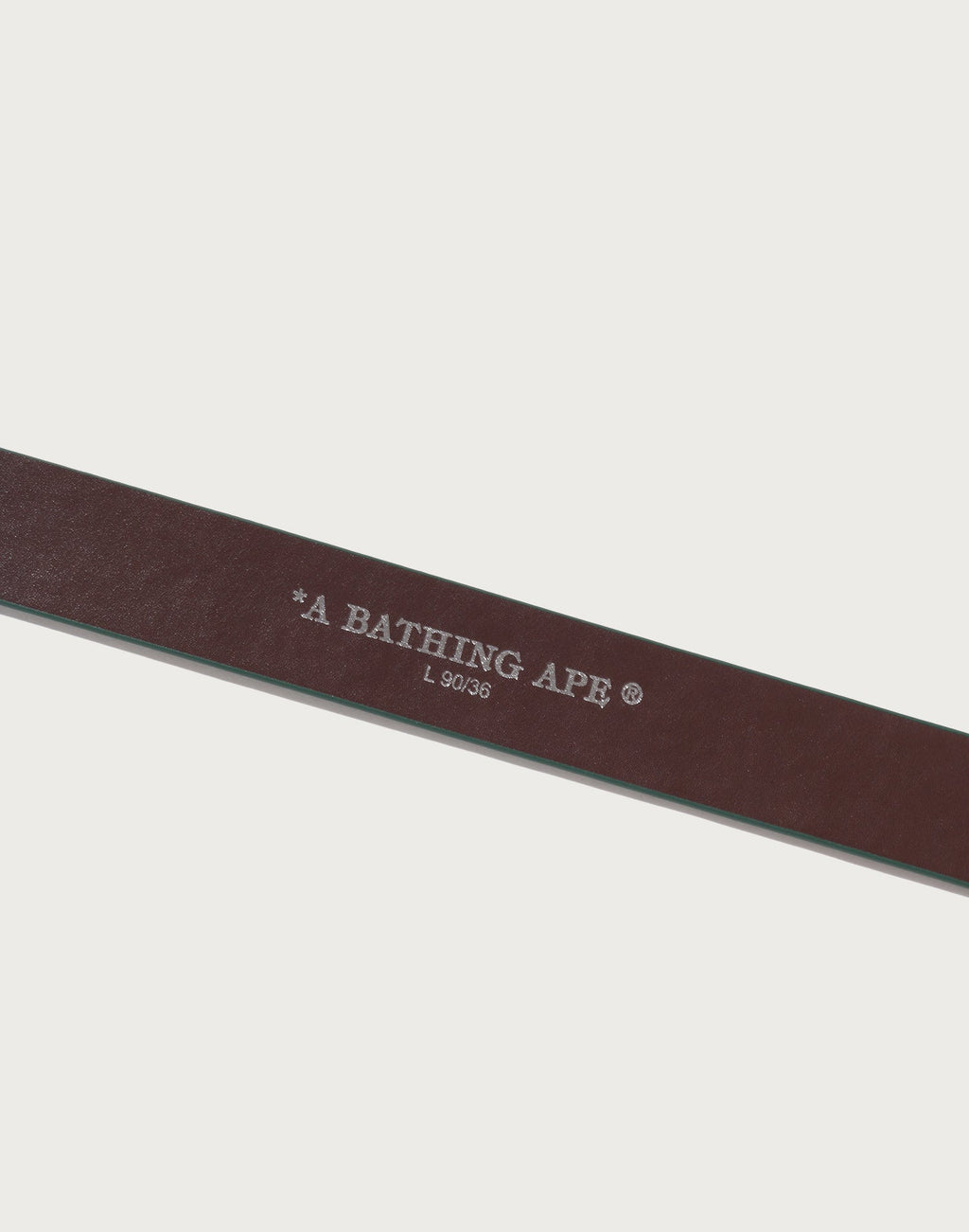 ABC CAMO BAPE LEATHER BELT MENS