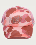 1ST CAMO CRYSTAL STONE BAPE STA LOGO MESH CAP LADIES