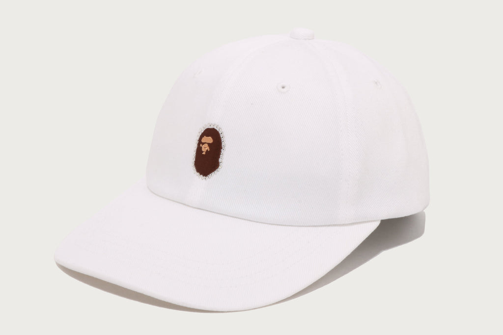 CRYSTAL STONE APE HEAD PANEL CAP LADIES