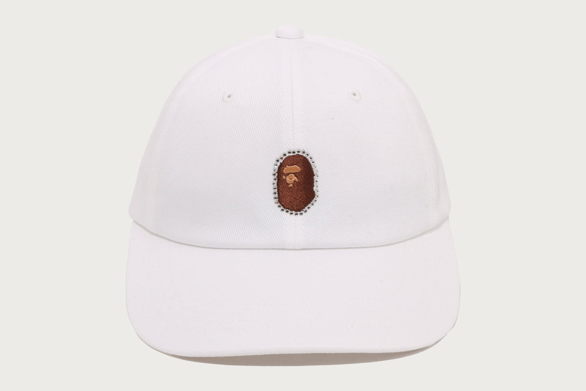 CRYSTAL STONE APE HEAD PANEL CAP LADIES