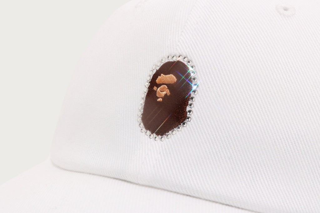 CRYSTAL STONE APE HEAD PANEL CAP LADIES
