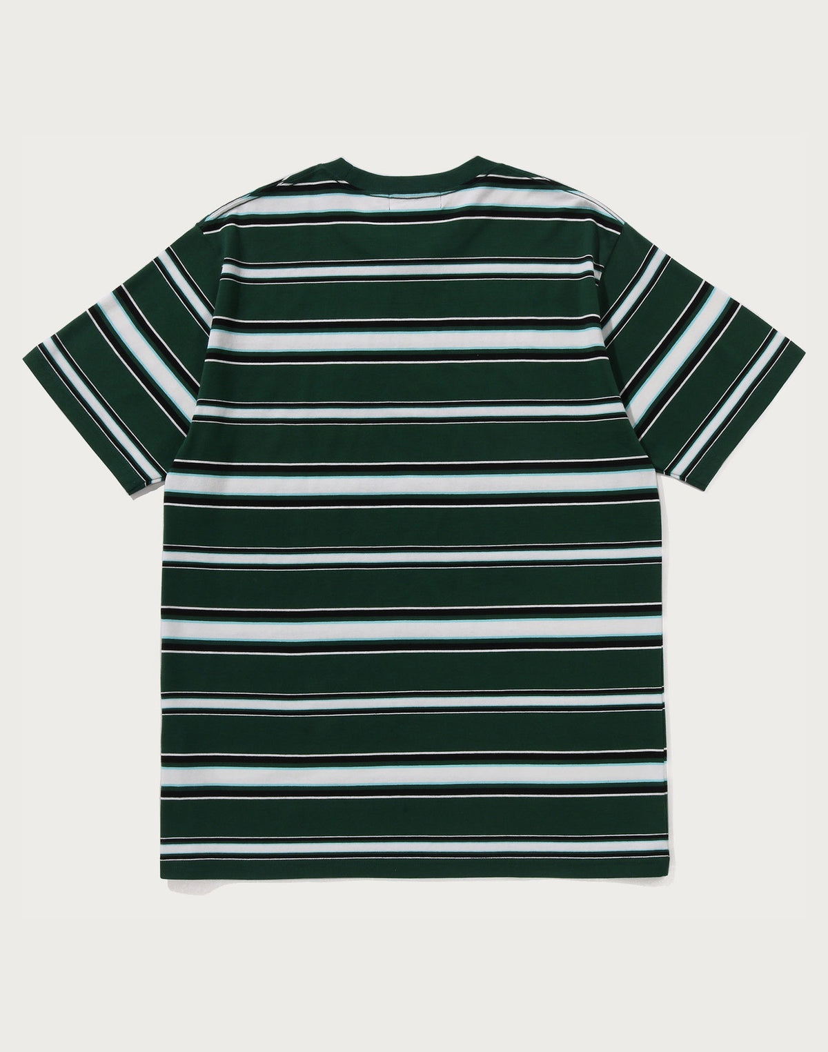 BAPE MENS APE HEAD COLLEGE STRIPE TEE
