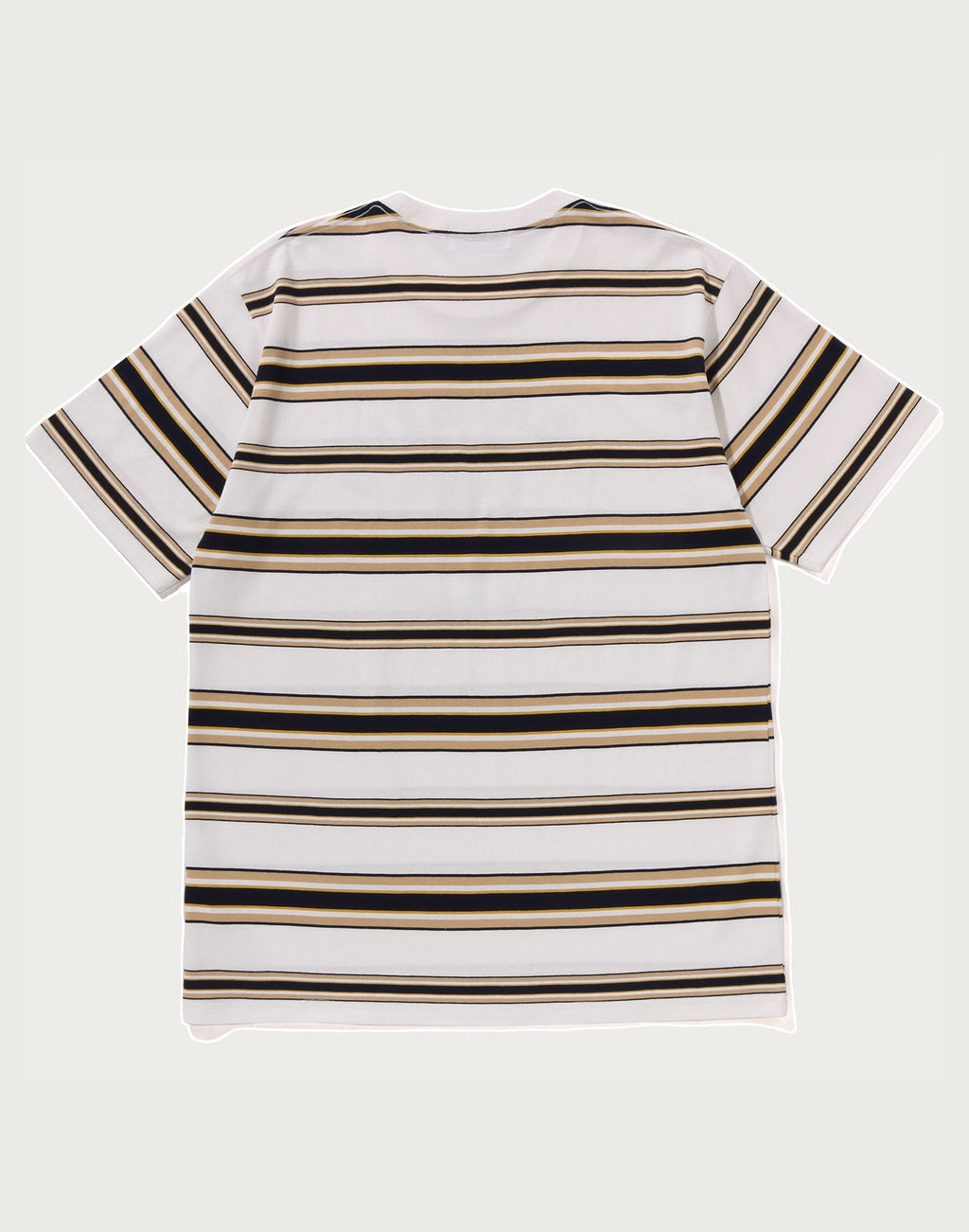 BAPE MENS APE HEAD COLLEGE STRIPE TEE