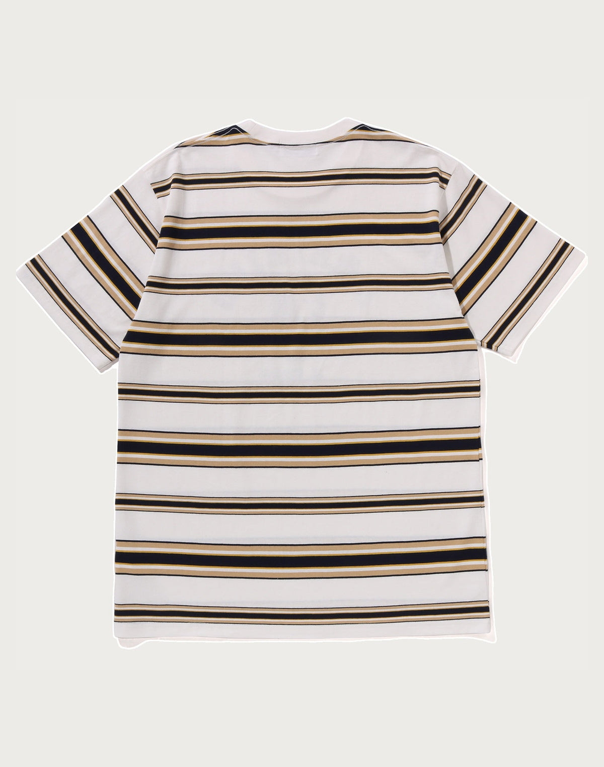BAPE MENS APE HEAD COLLEGE STRIPE TEE