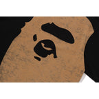 BLEACHED BIG APE HEAD RELAXED FIT TEE MENS