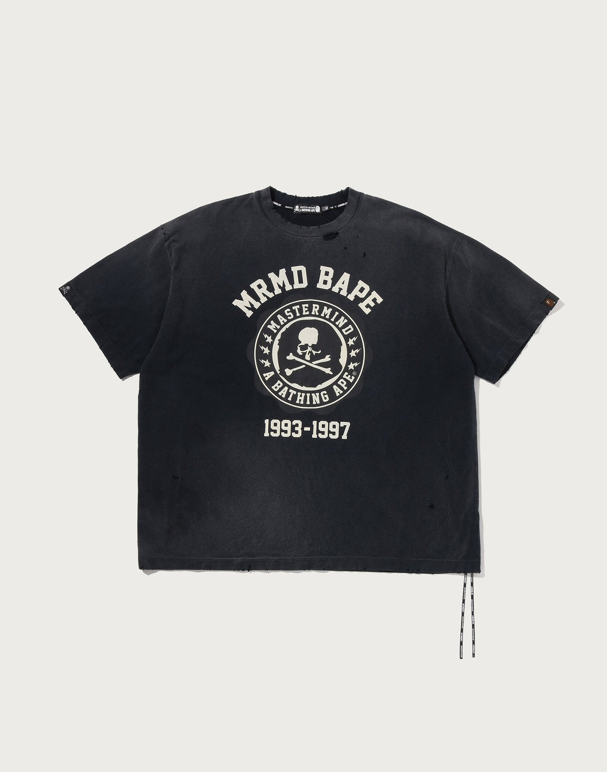 MM BAPE SKULL VINTAGE EFFECT RELAXED FIT TEE MENS