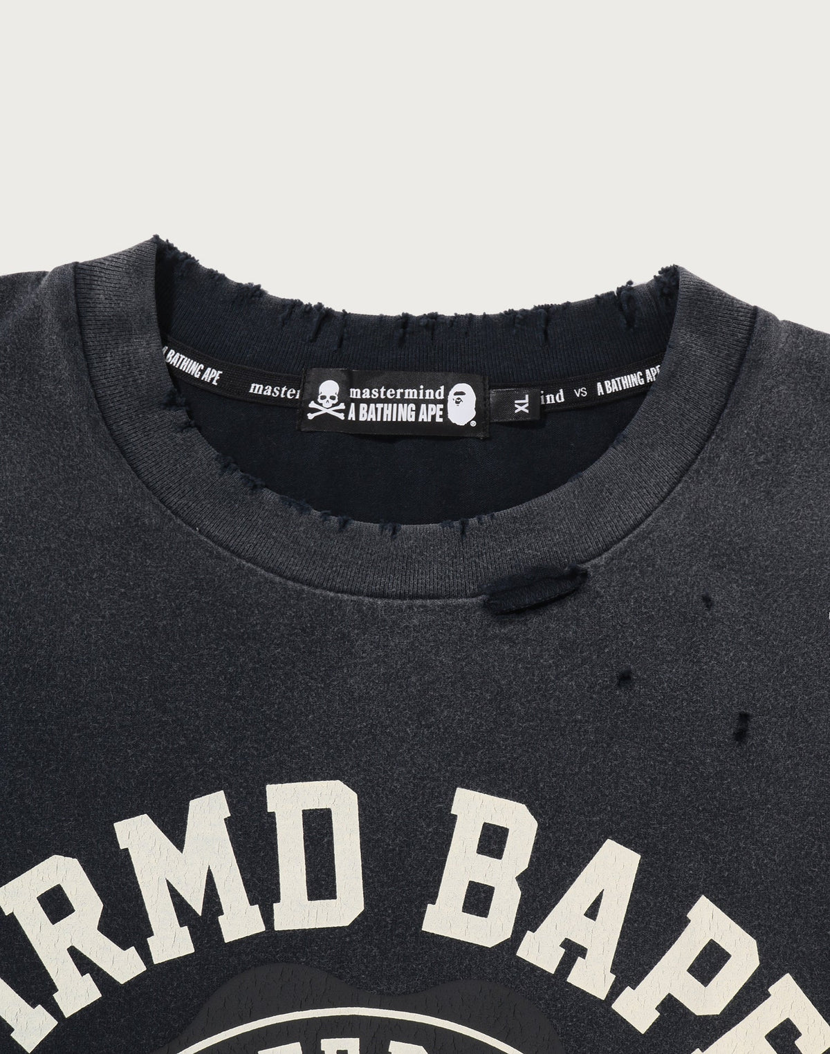 MM BAPE SKULL VINTAGE EFFECT RELAXED FIT TEE MENS