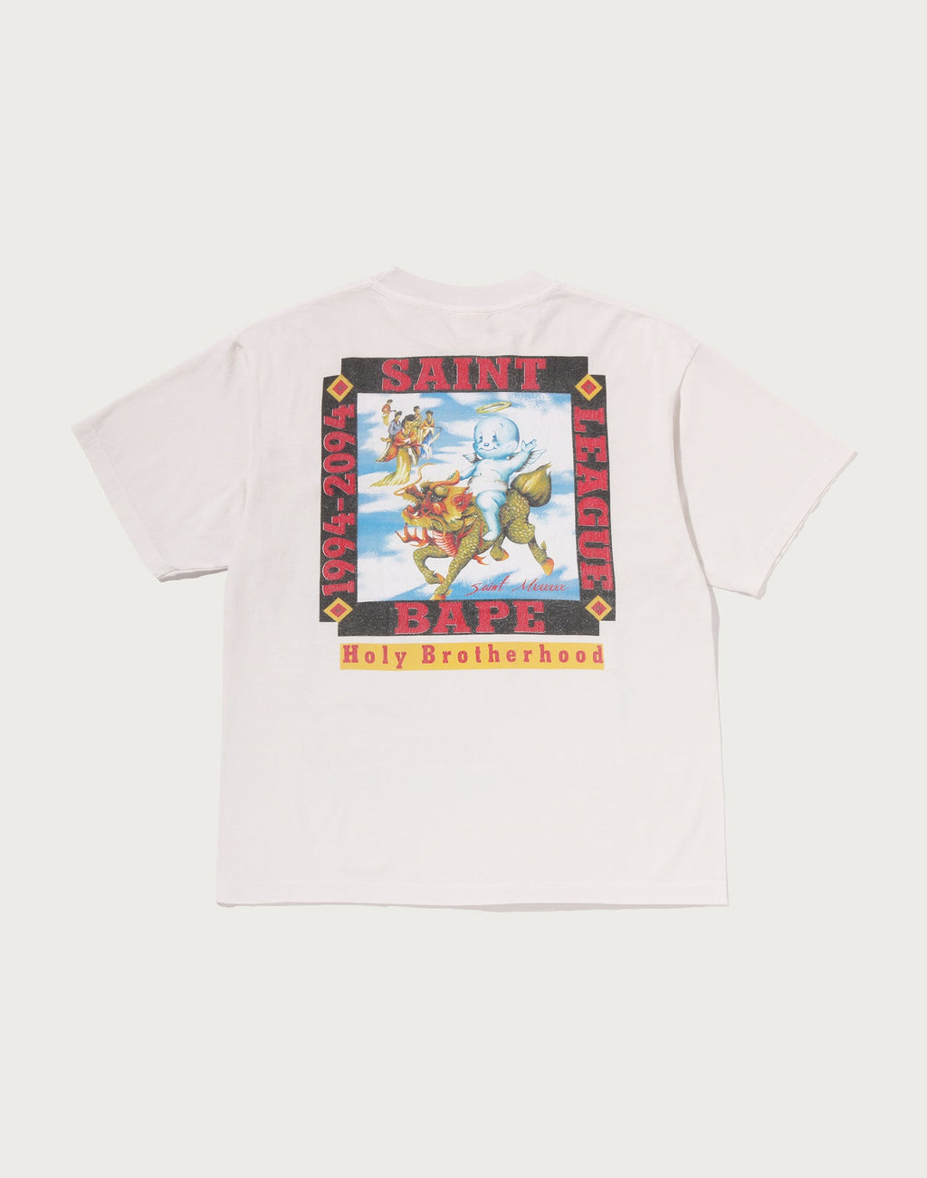 BAPE X SAINT MXXXXXX LEAGUE TEE MENS