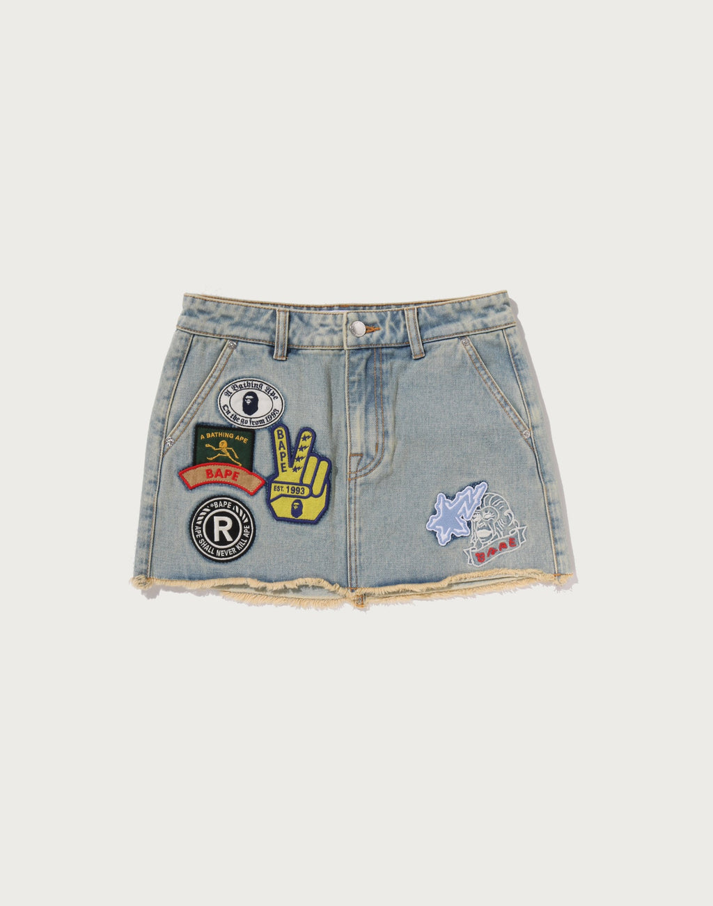 MULTI LOGO DENIM SKIRT LADIES