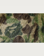 ABC CAMO ONE POINT METALLIC LONG FUR JACQUARD DOWN JACKET LADIES