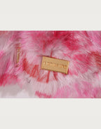 ABC CAMO ONE POINT METALLIC LONG FUR JACQUARD DOWN JACKET LADIES
