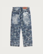 SOLID CAMO JACQUARD DENIM PANTS MENS