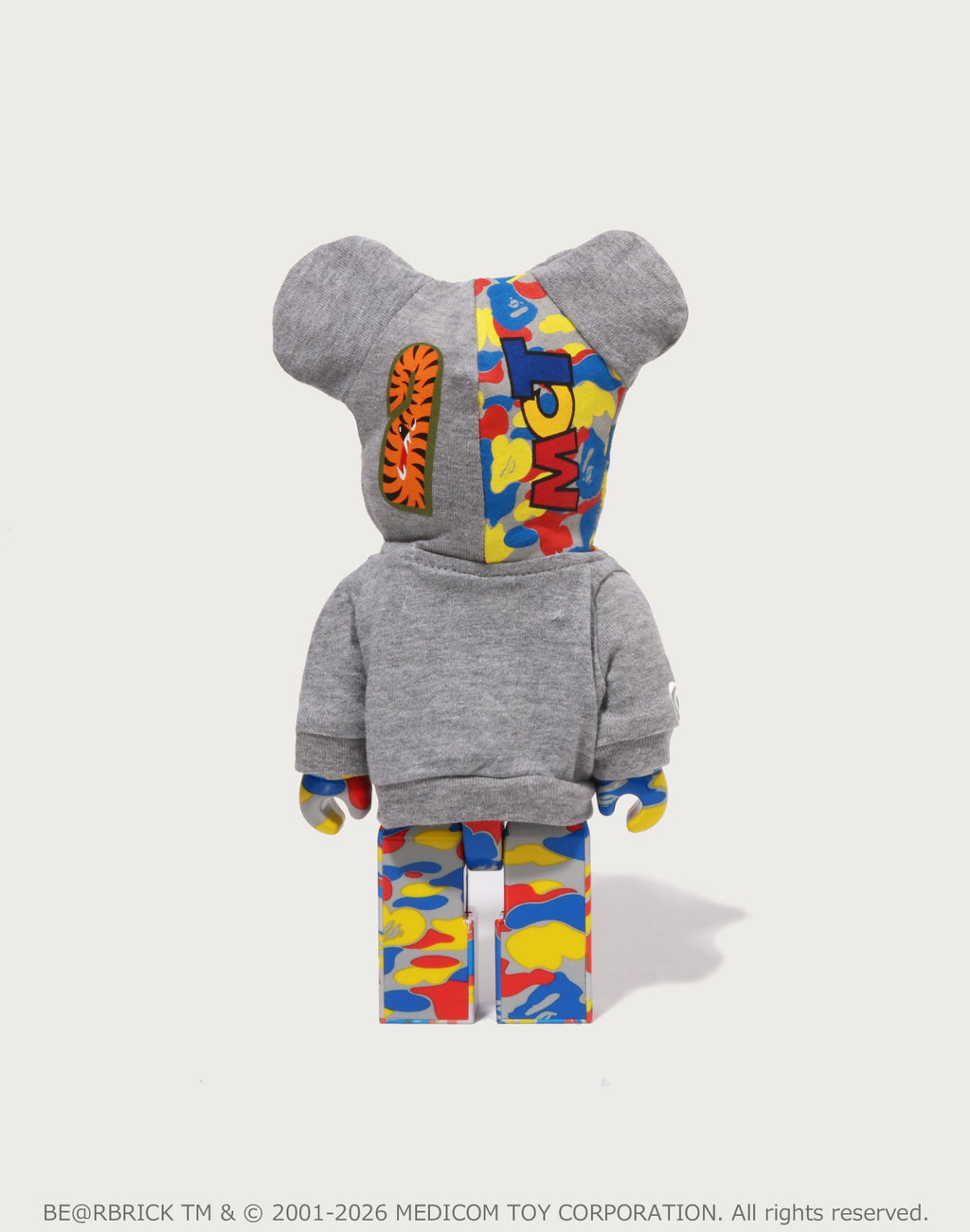BAPE X MEDICOM TOY 30TH ANNIV. SHARK HOODIE BE@RBRICK 100%&400%
