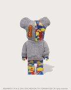 BAPE X MEDICOM TOY 30TH ANNIV. SHARK HOODIE BE@RBRICK 100%&400%