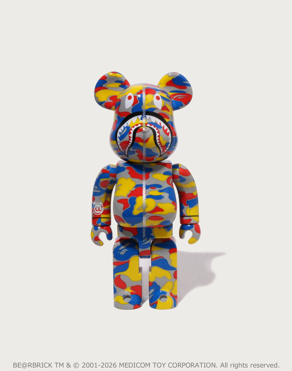 BAPE X MEDICOM TOY 30TH ANNIV. SHARK HOODIE BE@RBRICK 100%&400%