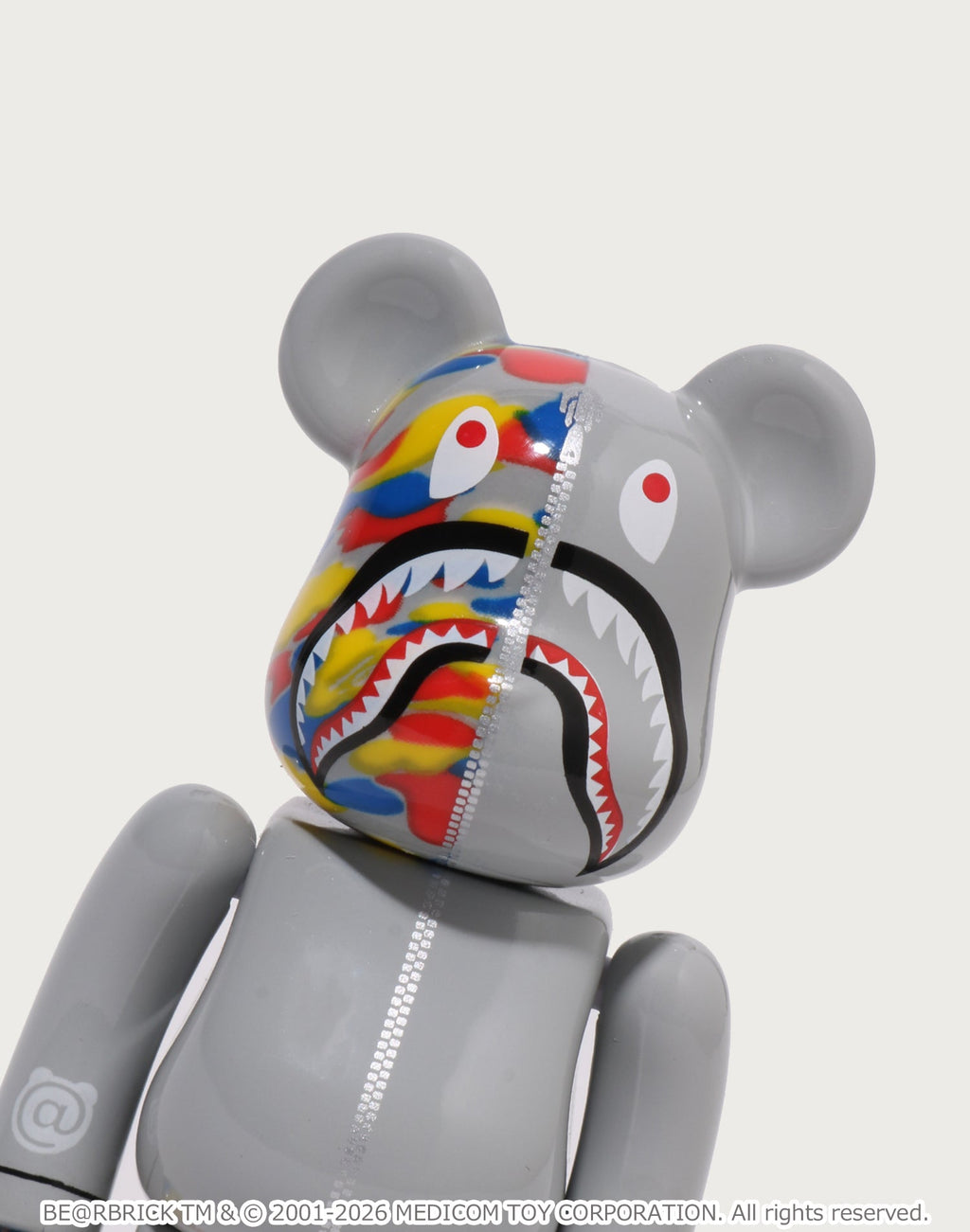 BAPE X MEDICOM TOY 30TH ANNIV. SHARK HOODIE BE@RBRICK 100%&400%