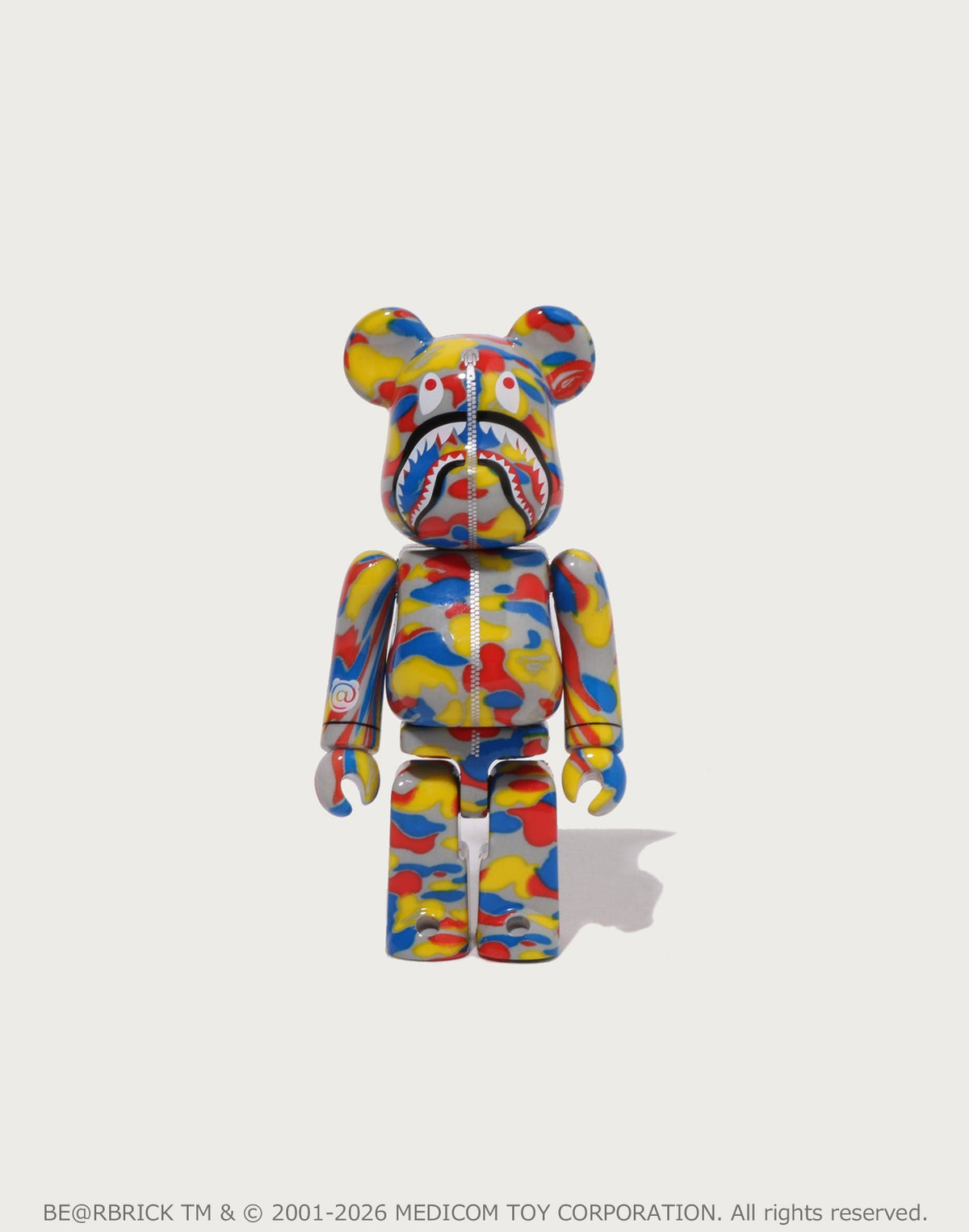 BAPE X MEDICOM TOY 30TH ANNIV. SHARK HOODIE BE@RBRICK 100%&400%