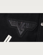 BAPE X SWAROVSKI - DETACHABLE HOODIE VARSITY JACKET MENS