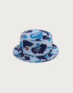 ONE POINT ABC CAMO JACQUARD KNIT BUCKET HAT MENS