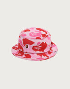 ONE POINT ABC CAMO JACQUARD KNIT BUCKET HAT MENS