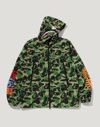 ABC CAMO SHARK HOODIE JACKET MENS