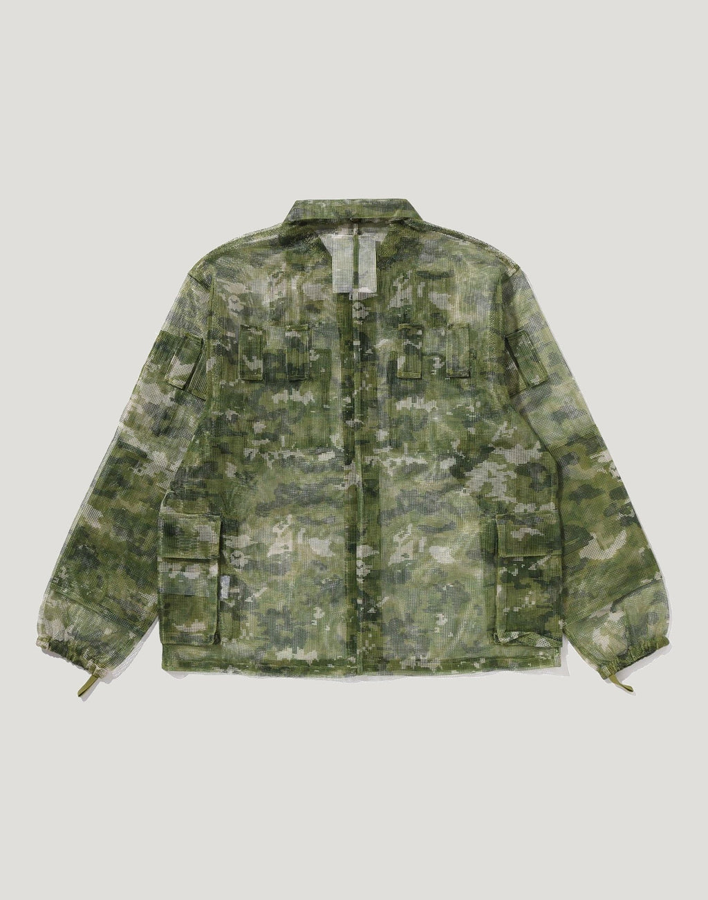 MULTI PIXEL CAMO MASK HOODED SHIRT JACKET MENS