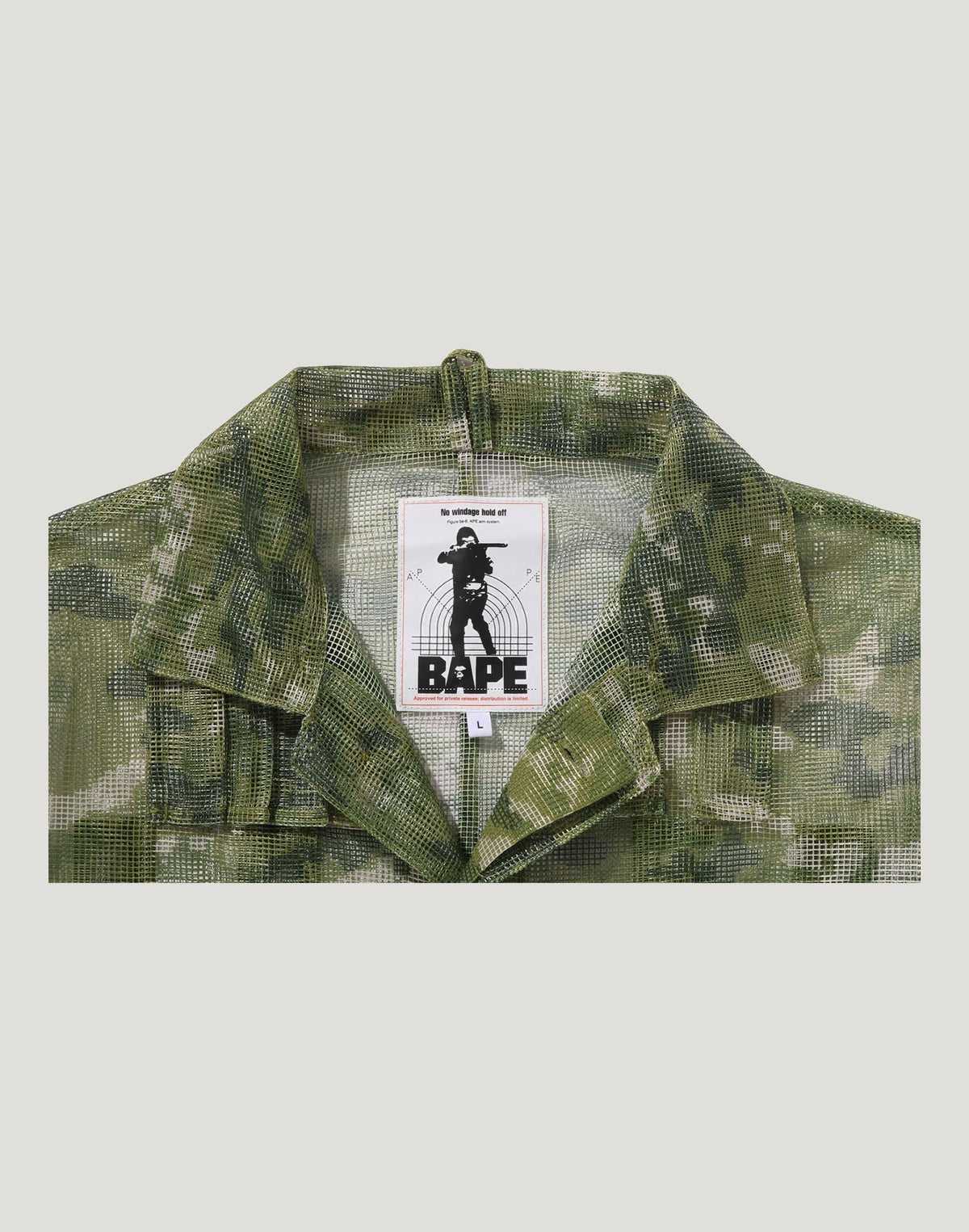 MULTI PIXEL CAMO MASK HOODED SHIRT JACKET MENS