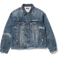 FAKE PRINT TRUCKER JACKET MENS