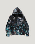 OVERALL PRINT CREASE HOODED JACKET MENS
