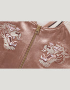 MULTILOGO CROPPED SOUVENIR JACKET LADIES