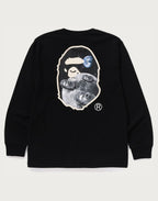 MOON APE HEAD OLD PHOTO L/S TEE MENS