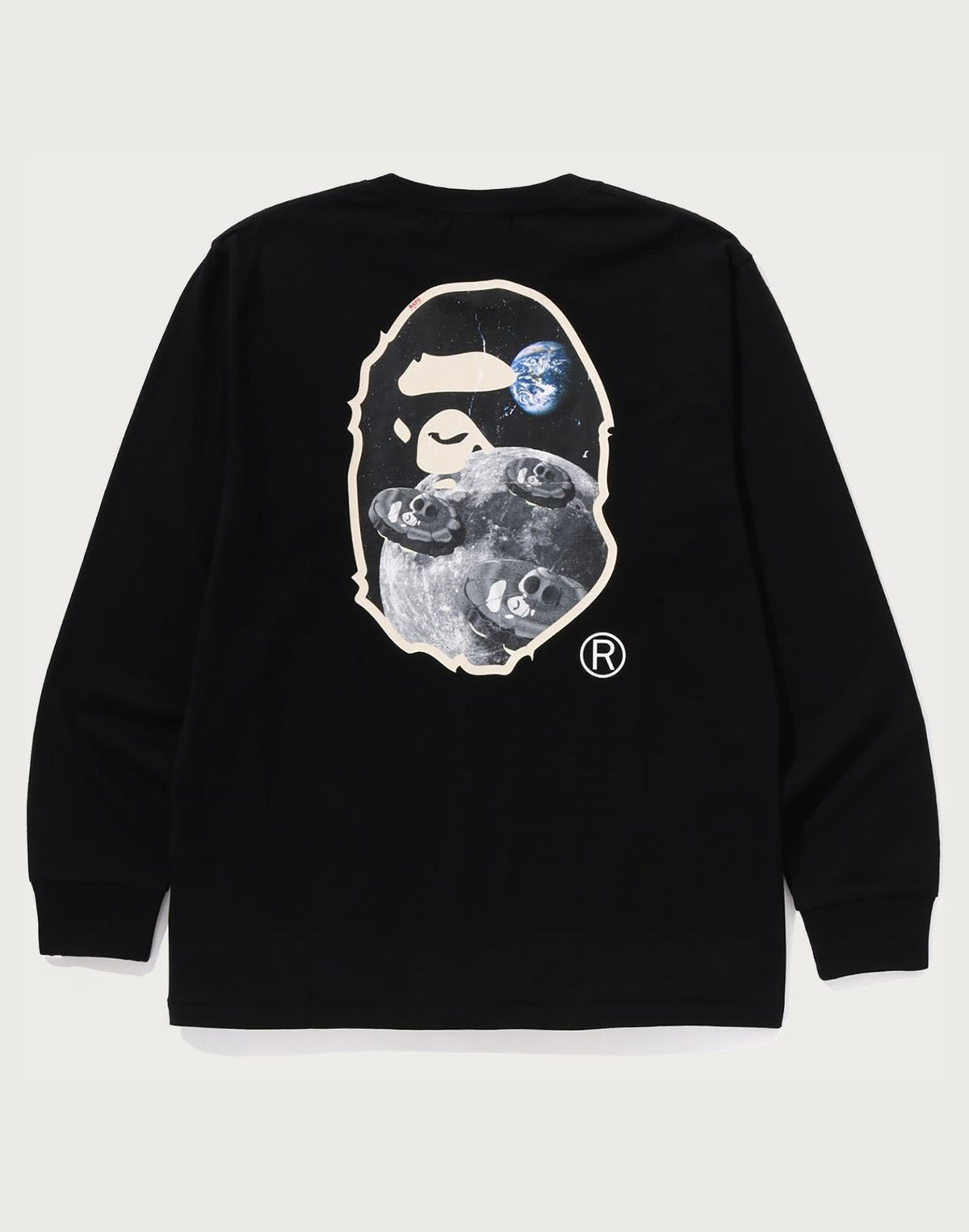 MOON APE HEAD OLD PHOTO L/S TEE MENS
