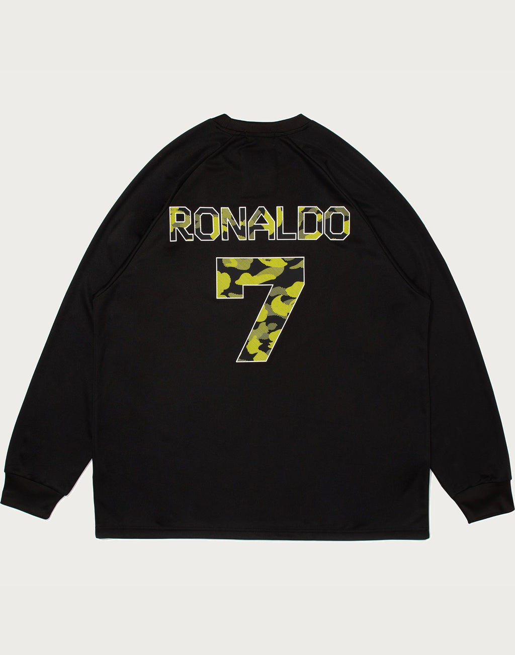 BAPE X CR7 LIFE MULTI LOGO POLY RELAXED FIT LS FOOTBALL JERSEY MENS