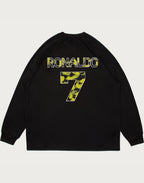 BAPE X CR7 LIFE MULTI LOGO POLY RELAXED FIT LS FOOTBALL JERSEY MENS