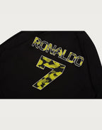BAPE X CR7 LIFE MULTI LOGO POLY RELAXED FIT LS FOOTBALL JERSEY MENS