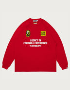 BAPE X CR7 LIFE MULTI LOGO POLY RELAXED FIT LS FOOTBALL JERSEY MENS