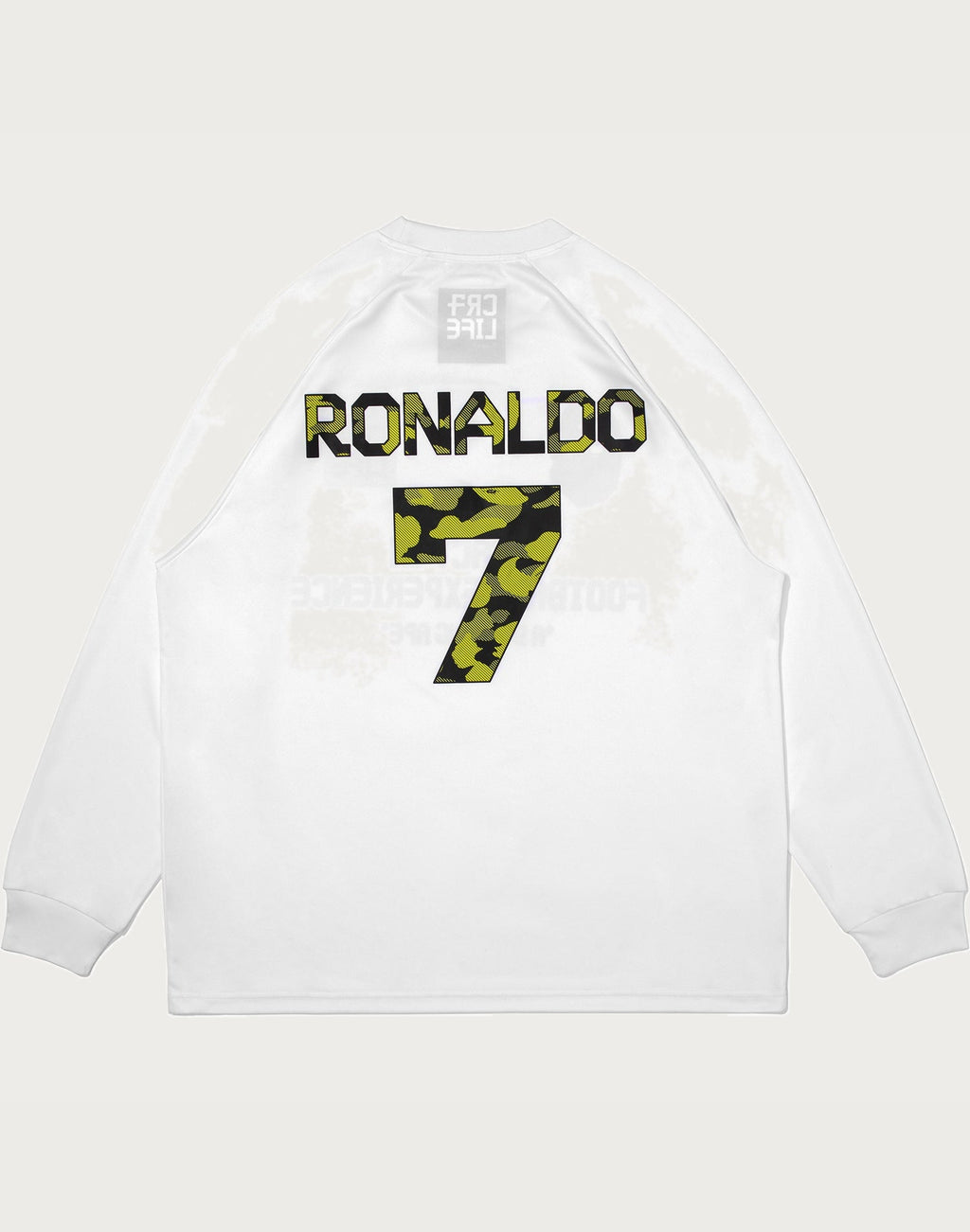 BAPE X CR7 LIFE MULTI LOGO POLY RELAXED FIT LS FOOTBALL JERSEY MENS