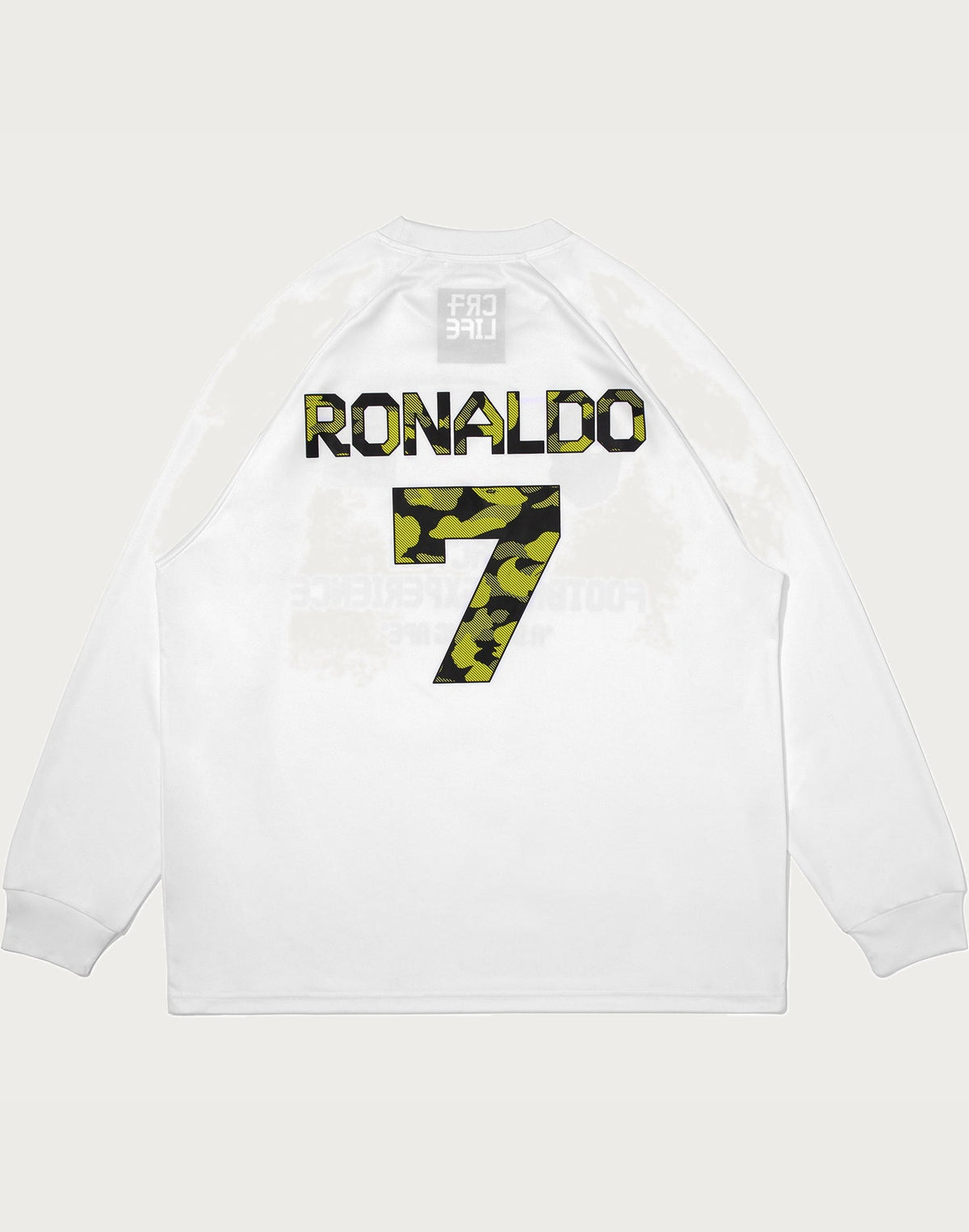 BAPE X CR7 LIFE MULTI LOGO POLY RELAXED FIT LS FOOTBALL JERSEY MENS