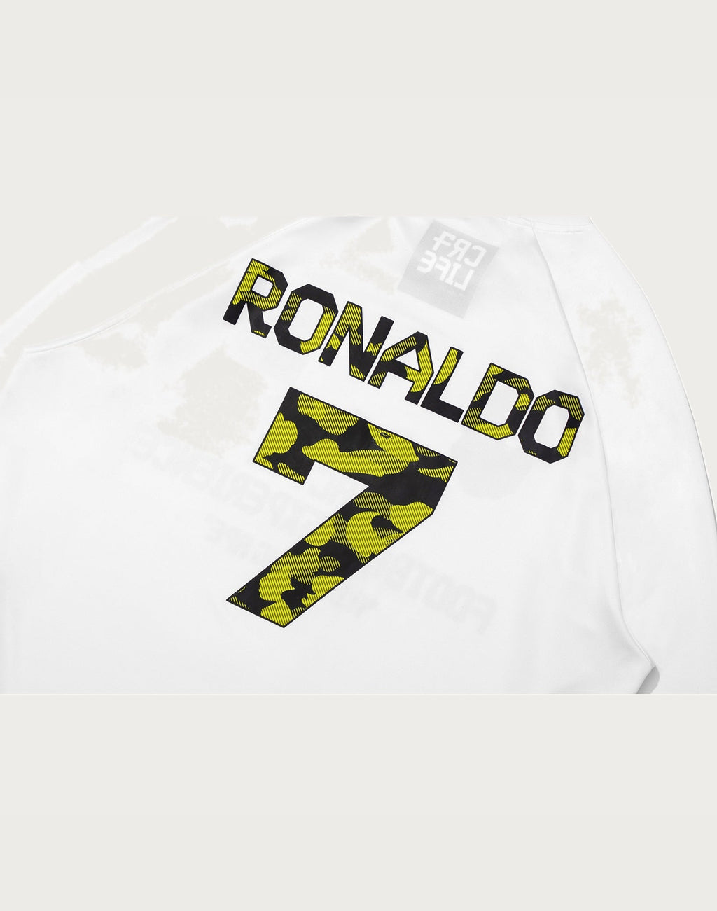 BAPE X CR7 LIFE MULTI LOGO POLY RELAXED FIT LS FOOTBALL JERSEY MENS