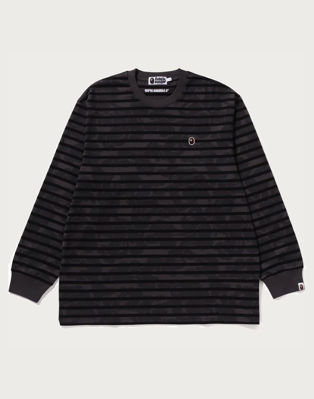 SOLID CAMO ONE POINT RELAXED FIT STRIPE LS TEE MENS