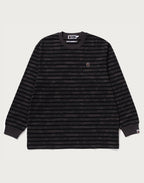 SOLID CAMO ONE POINT RELAXED FIT STRIPE LS TEE MENS