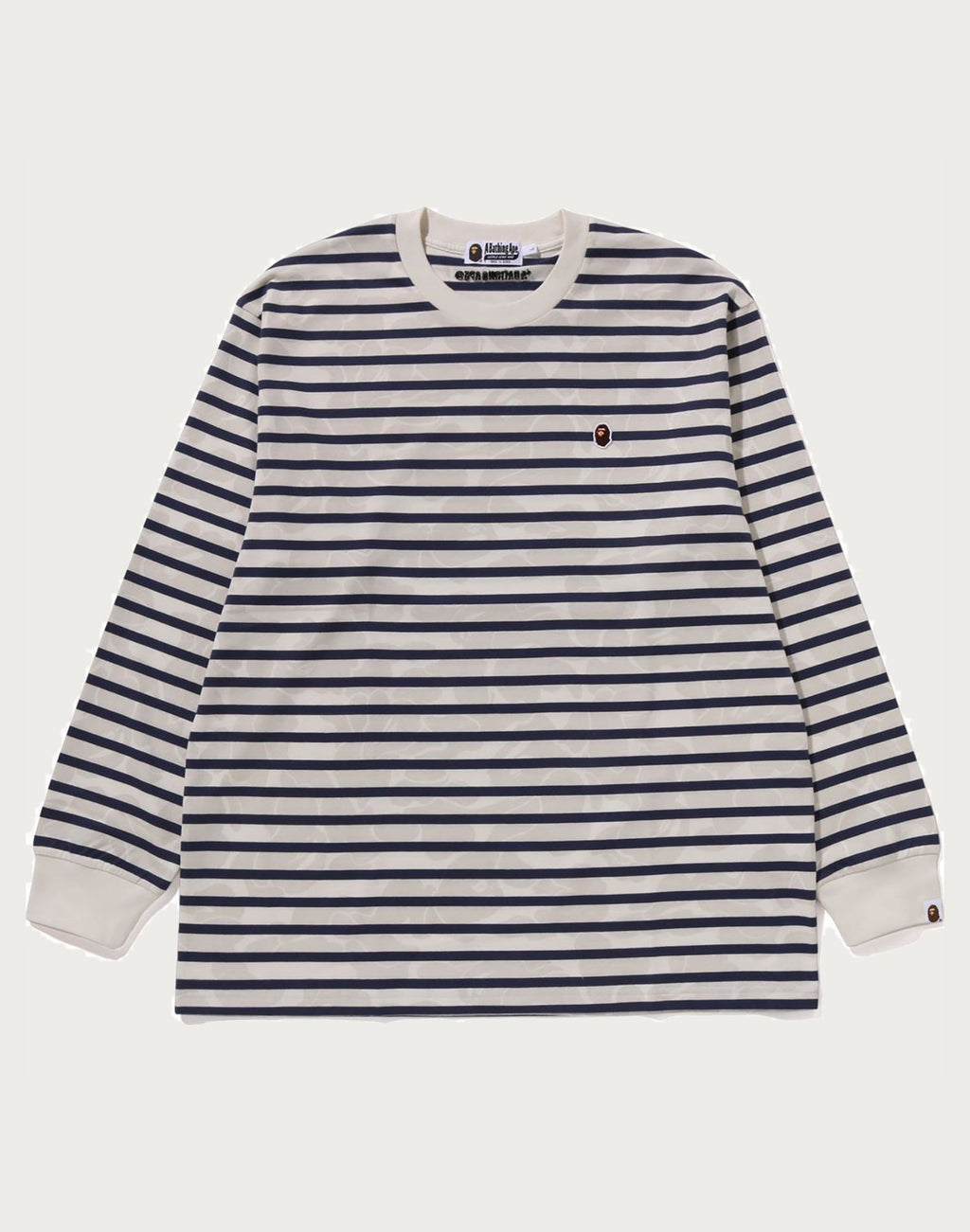 SOLID CAMO ONE POINT RELAXED FIT STRIPE LS TEE MENS