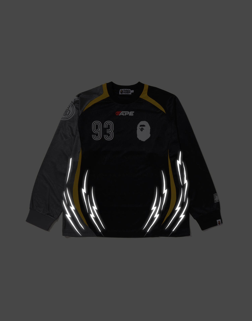 MULTI LOGO RELAXED FIT FOOTBALL LS JERSEY MENS