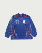 MULTI LOGO RELAXED FIT FOOTBALL LS JERSEY MENS