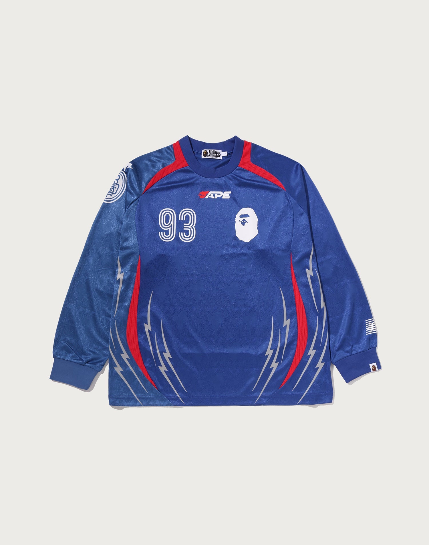 MULTI LOGO RELAXED FIT FOOTBALL LS JERSEY MENS
