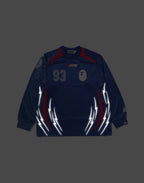 MULTI LOGO RELAXED FIT FOOTBALL LS JERSEY MENS