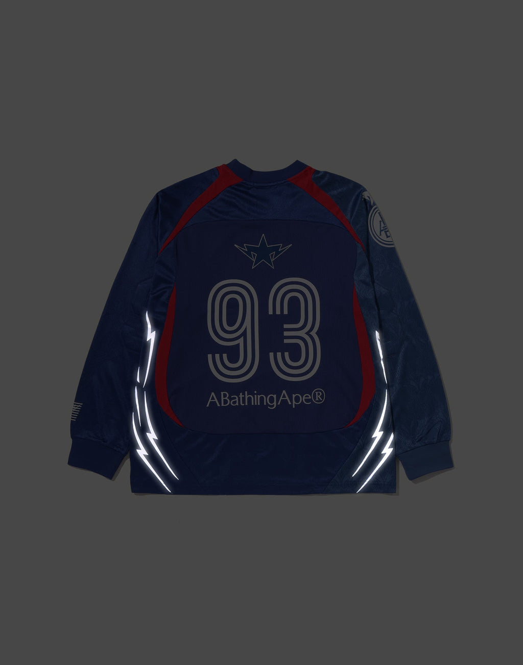 MULTI LOGO RELAXED FIT FOOTBALL LS JERSEY MENS