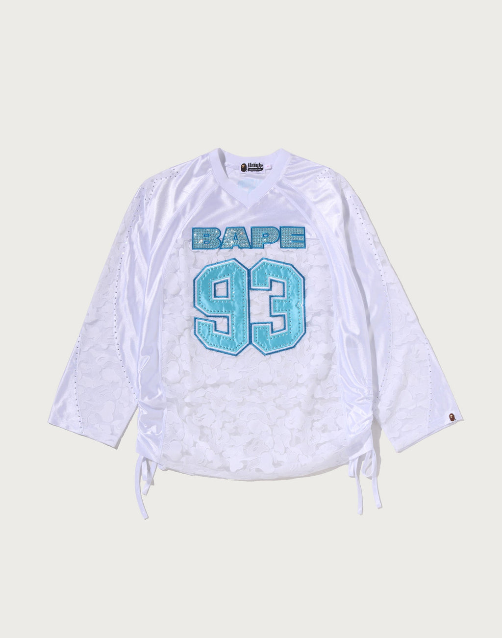 SOLID CAMO LACE FOOTBALL OVERSIZE LS TEE LADIES