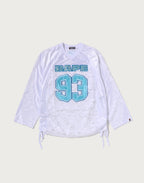 SOLID CAMO LACE FOOTBALL OVERSIZE LS TEE LADIES